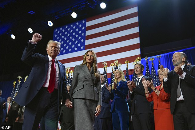 Trump also secured the lion's share of the vote, securing 51 percent and Harris 47.5 percent as of Wednesday morning, with the most votes in the country being counted.