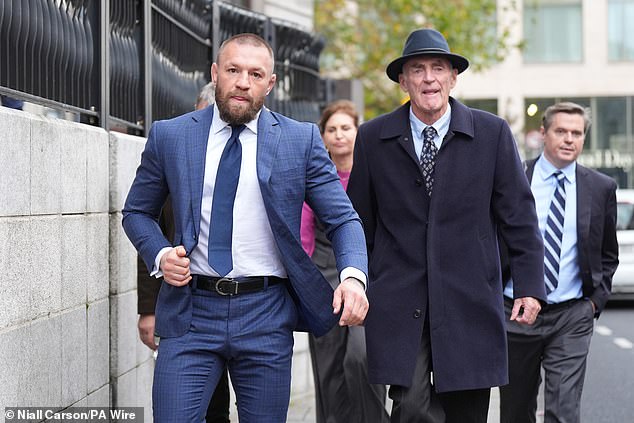 The former UFC champion arrives at the Supreme Court on Tuesday