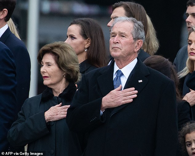 Bush congratulated himself and his wife Laura in a post that also thanked election workers