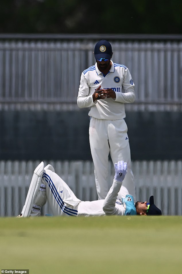 Ishan Kishan (below) was reported after calling the referee's decision 'stupid'