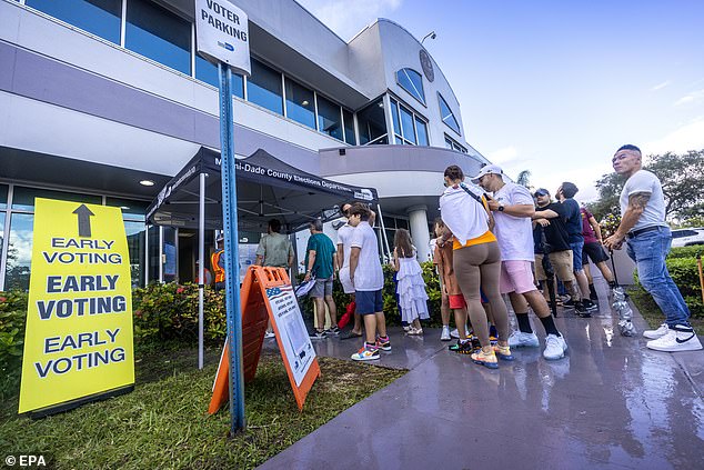 Trump made huge gains among Latino voters — more than voters in Miami who are waiting to cast their ballots