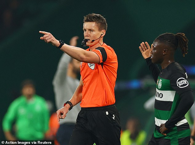 Sporting Lisbon felt disadvantaged by a similar handball decision on Tuesday evening