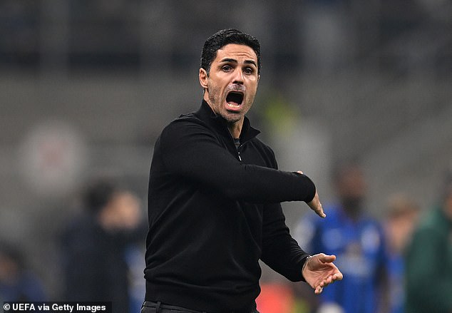 Mikel Arteta's side dropped to 13th place in the Champions League, out of a total of 36 teams