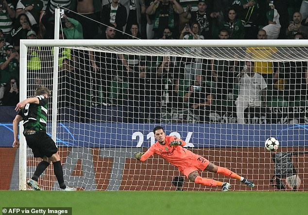 The 26-year-old scored a hat-trick in Sporting's shock 4-1 win over Manchester City on Tuesday night