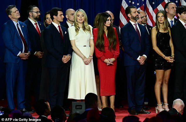 Jared and Ivanka were also on the other side last night, as were the rest of their family members, when they took the stage