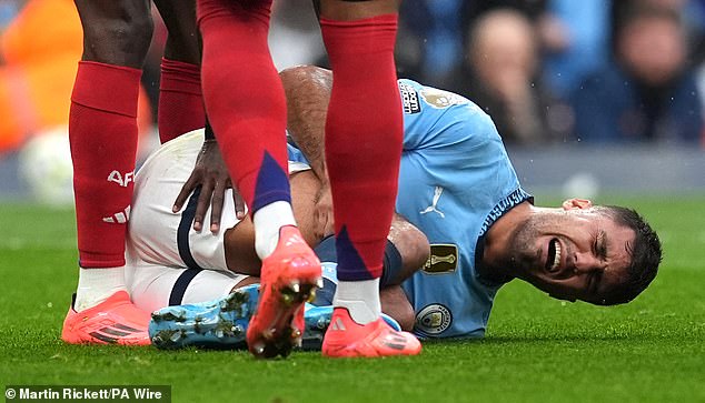 Guardiola was unable to legislate for Rodri's knee injury, which will keep him out this season