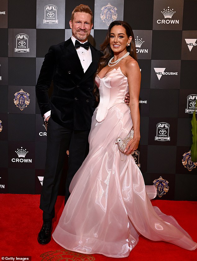 Ryan (pictured with Buckley at this year's Brownlow Medal ceremony) said the key to their romance is the fact they are best friends