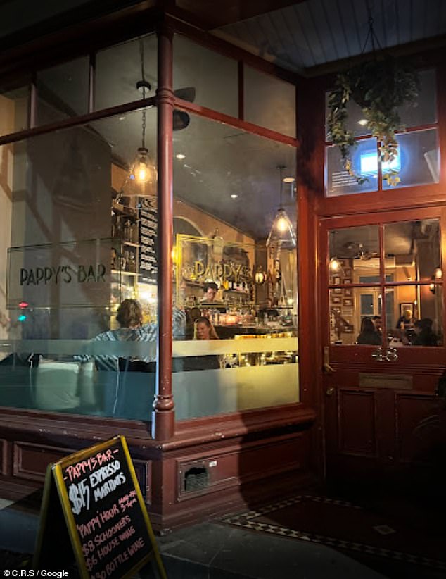 Police were called to trendy Pappy's Bar (pictured) in Sydney's CBD on Wednesday evening when a patron called Triple Zero to report the alleged attacks