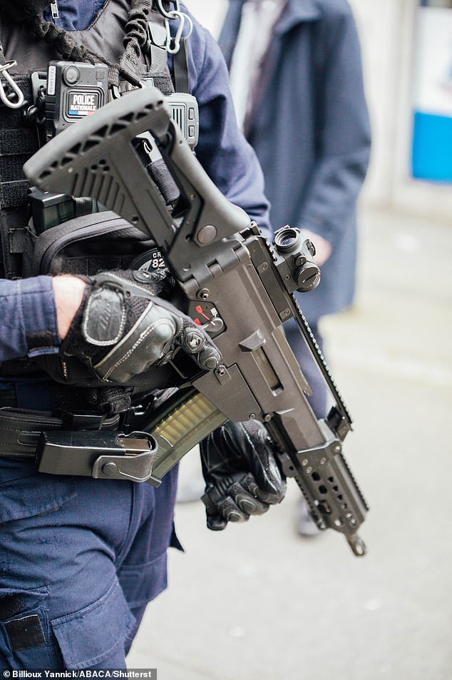 Armed police during Retailleau's visit to Rennes due to concerns about drug-related violence