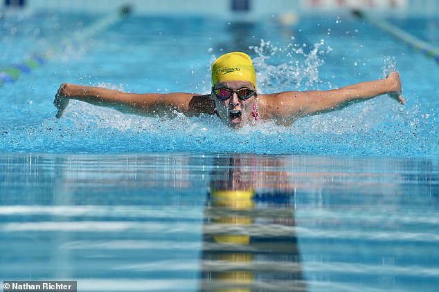 Susie gave spectators an insight into why she is nicknamed Madame Butterfly as she expertly and effortlessly slices through the water