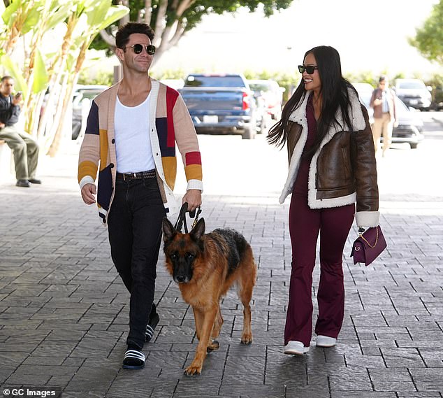 Sasha brought along his adorable German Shepherd dog named Grinch for the outing