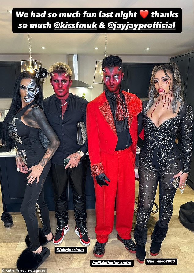 The couple's outing comes shortly after they joined Junior's mother Katie and her boyfriend JJ Slater for a Halloween night out