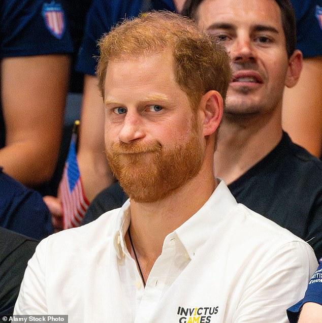 The Duke of Sussex wore a beard during the Invictus Games last year