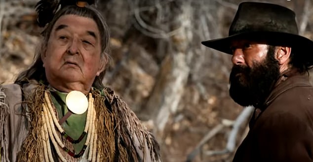 The spinoff's finale features a scene in which John Dutton's (Kevin Costner) great-great-grandfather James Dillard Dutton (Tim McGraw) has a fateful conversation with a Crow tribal elder named Spotted Eagle (Graham Greene).