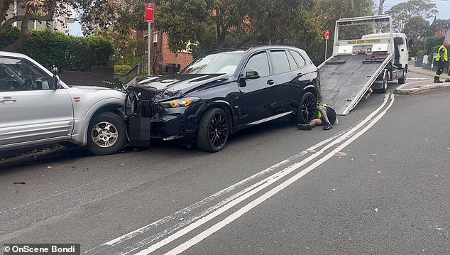 The radio presenter was reportedly behind the wheel of her black 2023 BMW X5 xDrive40i when the incident unfolded in Dudley Street, Randwick