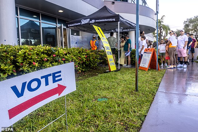 In the predominantly Hispanic Miami-Dade district, seen here on Election Day, Trump won by a double-digit margin