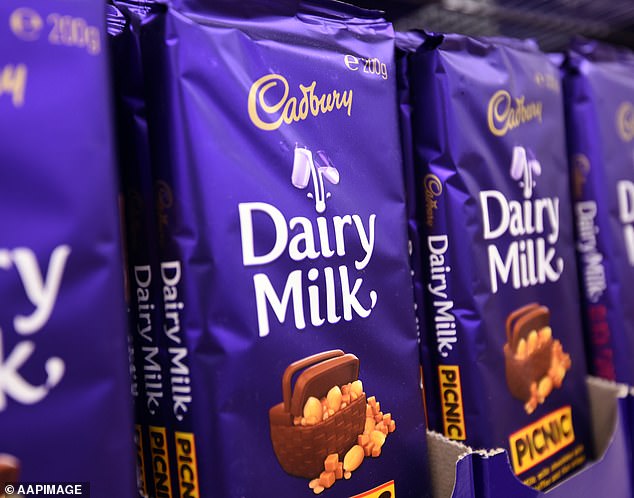 Australians have been warned that dwindling supplies of cocoa beans from West Africa will push up chocolate prices (photo of Cadbury chocolate blocks)