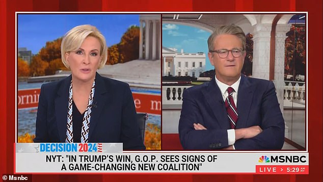 After learning that Brzezinski's eggs were actually $7, Scarborough seemed stunned