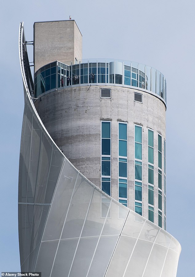 The tower has attracted several tourists because of its viewing platform that accommodates beautiful panoramic views of the surrounding forest and the Alps