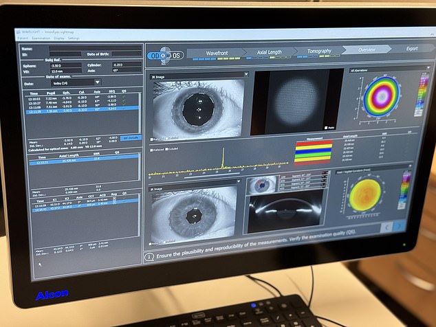 The groundbreaking technology, which debuted in Britain yesterday, creates a digital 3D clone of a patient's eyes