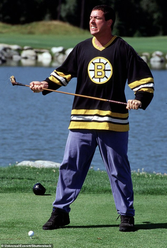 Adam played the role of short-tempered aspiring hockey player Happy Gilmore in the original 1996 film