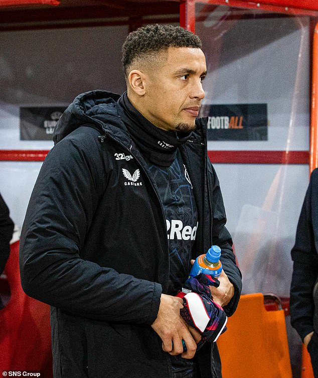 Club captain James Tavernier was on the bench for the Europa League match