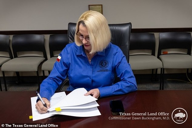 Texas Land Commissioner Dawn Buckingham (pictured) said this measure will ensure millions of people in that area have access to drinking water