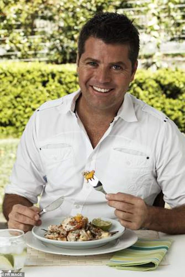 The former My Kitchen Rules judge looked worlds away from his days as a clean-cut TV star. In the photo 2010