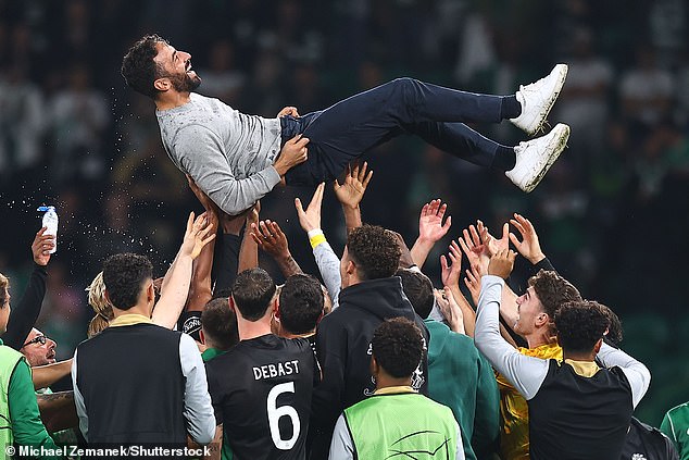 Sporting Lisbon triumphed 4-1 against City after Amorim had already been appointed as United boss