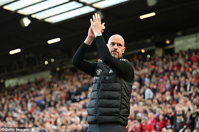 The Red Devils had dropped to fourteenth place in the Premier League prior to Erik ten Hag's dismissal