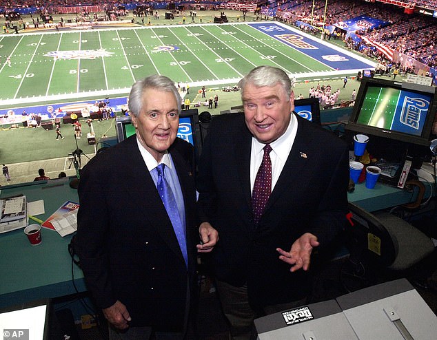 Wiles is the daughter of the late Pat Summerall (left), who formed a long-running partnership with John Madden calling NFL games