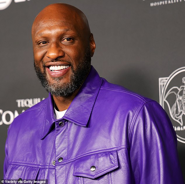 Lamar, pictured in July, has commissioned a custom-made life-size sex doll with a curvy figure and Khloe's facial features, his manager Gina Rodriguez told TMZ.