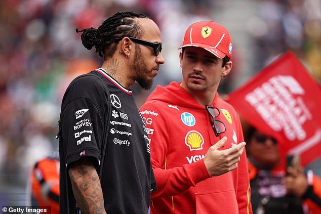 Hamilton could find it difficult to dislodge current Ferrari man Charles Leclerc (right), who will be his teammate next season