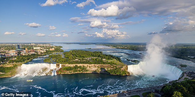 The mystery woman, who has yet to be found, was last seen in the water just above Horseshoe Falls – the largest of the three waterfalls that make up the infamous destination