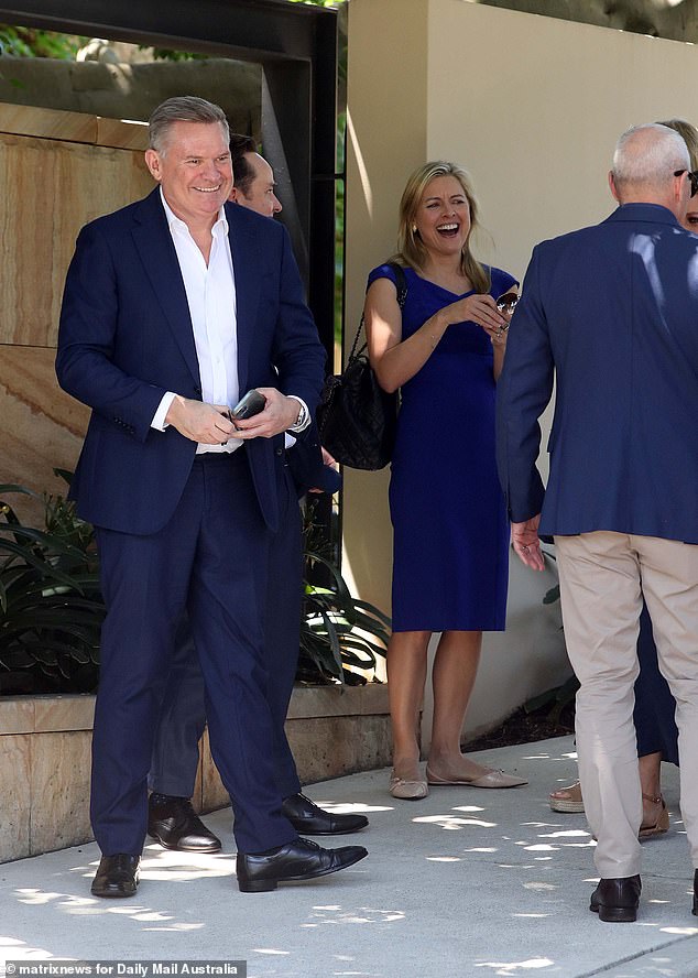 Michael Usher and Gemma Acton are pictured outside the Stokes grounds before lunch