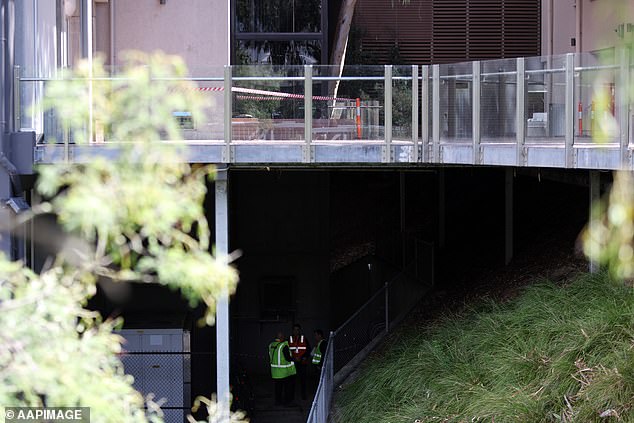 WorkSafe inspectors inspected debris under the meter-high balcony that had collapsed