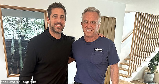 Rodgers is known to be close to Robert F. Kennedy Jr., who reportedly asked him to be his running mate