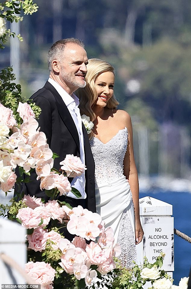 The couple said 'I do' last week at a romantic waterfront garden ceremony on Sydney's Northern Beaches in front of 130 guests