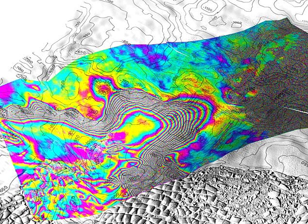 A team of glaciologists used high-resolution satellite images and hydrological data to identify areas where warm tidal currents flow beneath the glacier, causing it to melt faster