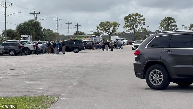 At least 18 federal vehicles responded to the Oakes packaging plant to investigate