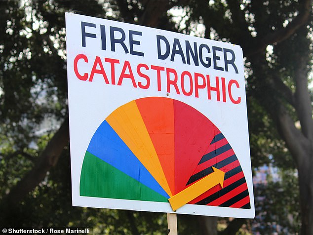 Severe to extreme droughts increase the risk of widespread fires across the country