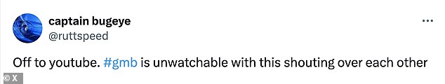 But viewers begged guests to 'shut up' when the debate got a little 'too loud' for those watching at home