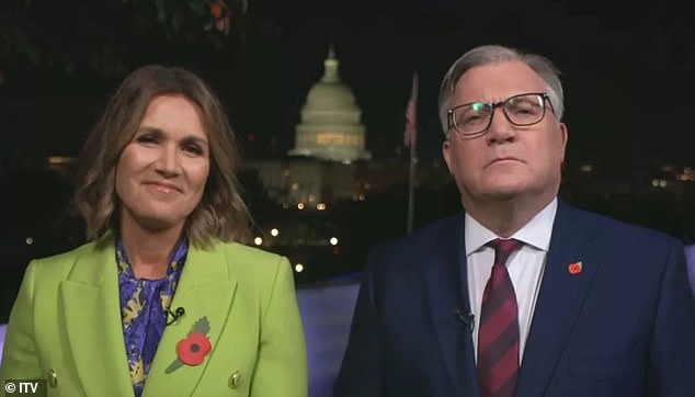 A super-sized hosting team was called in for the major host shake-up (Susanna Reid and Ed Balls in Washington)