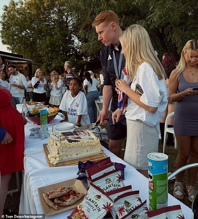 Tom regularly shared insights into the couple's relationship online, including holidays they shared together and a photo of his welcome party after the Paris Olympics, starring Lottie.