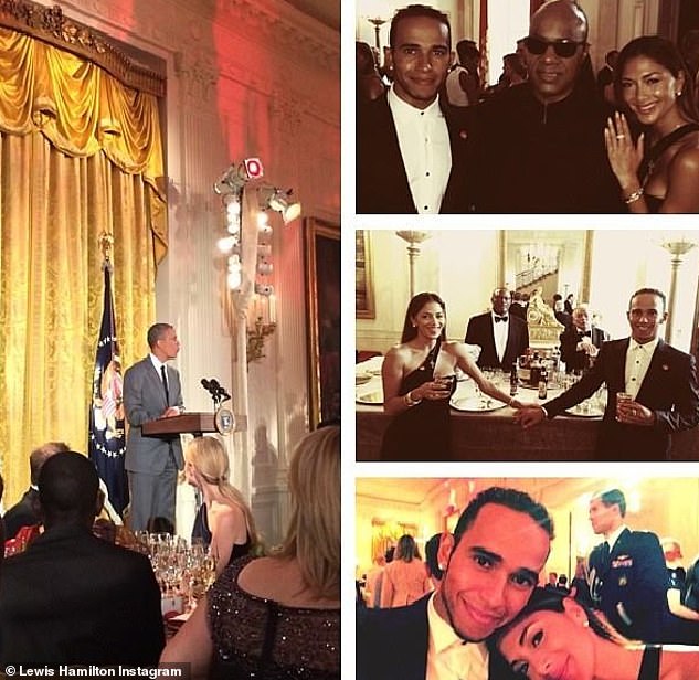 Nicole was also a guest of the Obamas when she and her then-boyfriend Lewis Hamilton were invited to the White House in 2014 to celebrate the work of the Special Olympics.