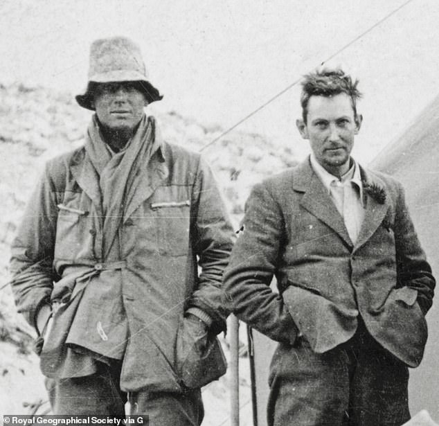 The last photo of Edward Irvine (left) and George Mallory (right) is sold at auction