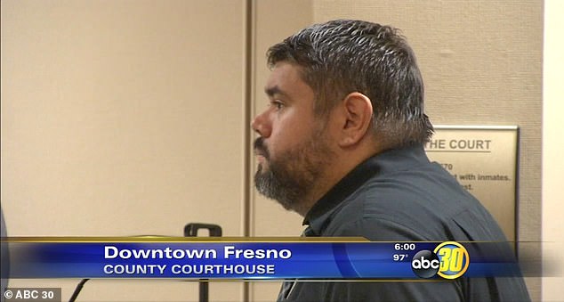 Serrato has served prison time in connection with the hazing of an 18-year-old fraternity pledge at Fresno State University. He is pictured at his sentencing hearing in 2012