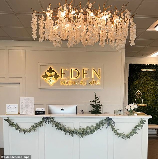 In the photo: Eden Medical Spa, where Boutte now works under her new surname Davis