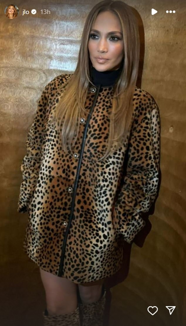 In the Let's Get Loud hitmaker's latest Instagram post, she can be seen rocking a head-to-toe leopard print ensemble, which consisted of a chic jacket and sloppy matching knee-high boots