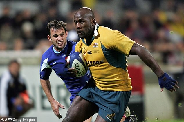 The 50-year-old went on to score 13 tries in 37 Test appearances for the Wallabies during his union career